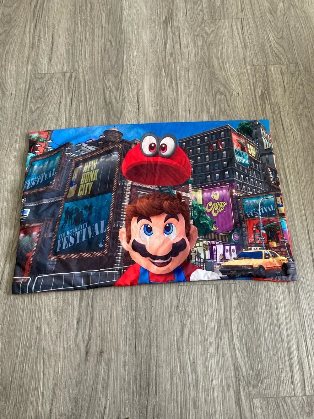 NINTENDO Super Mario Odyssey Red and Blue Character Pillowcase Standard